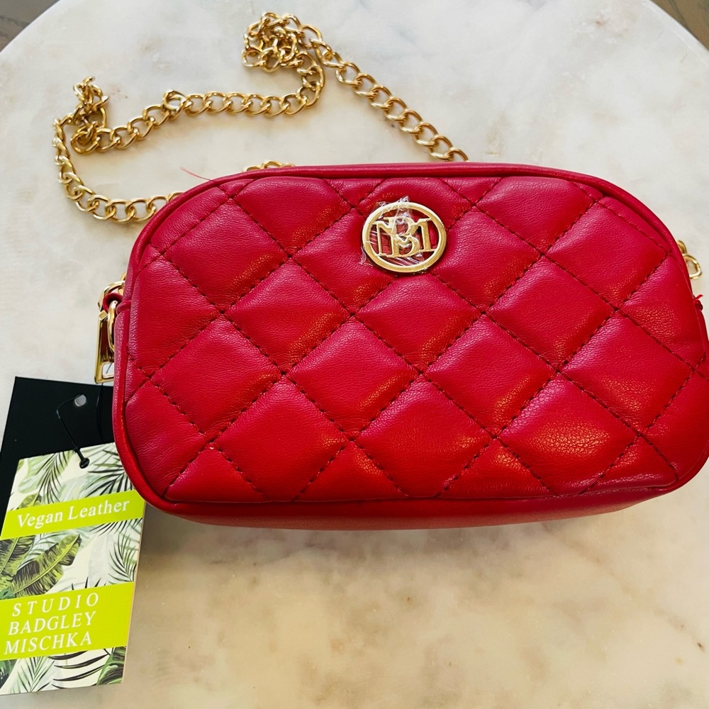 Studio Badgley Mischka Chain Strap Quilted Bag